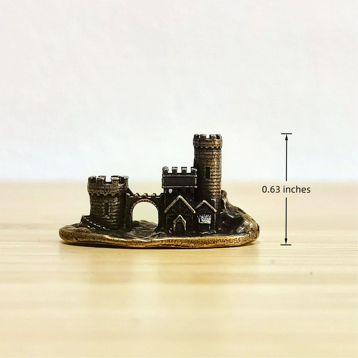 Castle of the Hidden Realm – Antique Brass Castle Symbol of Protection, Sanctuary & Ancient Mystery