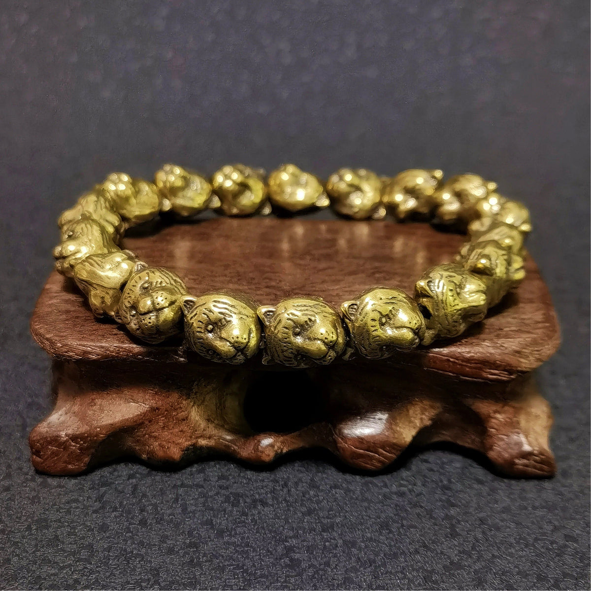 Circle of the Tiger Brass Bracelet – Mystical Talisman of Courage, Protection, Strength & Fearless Spirit
