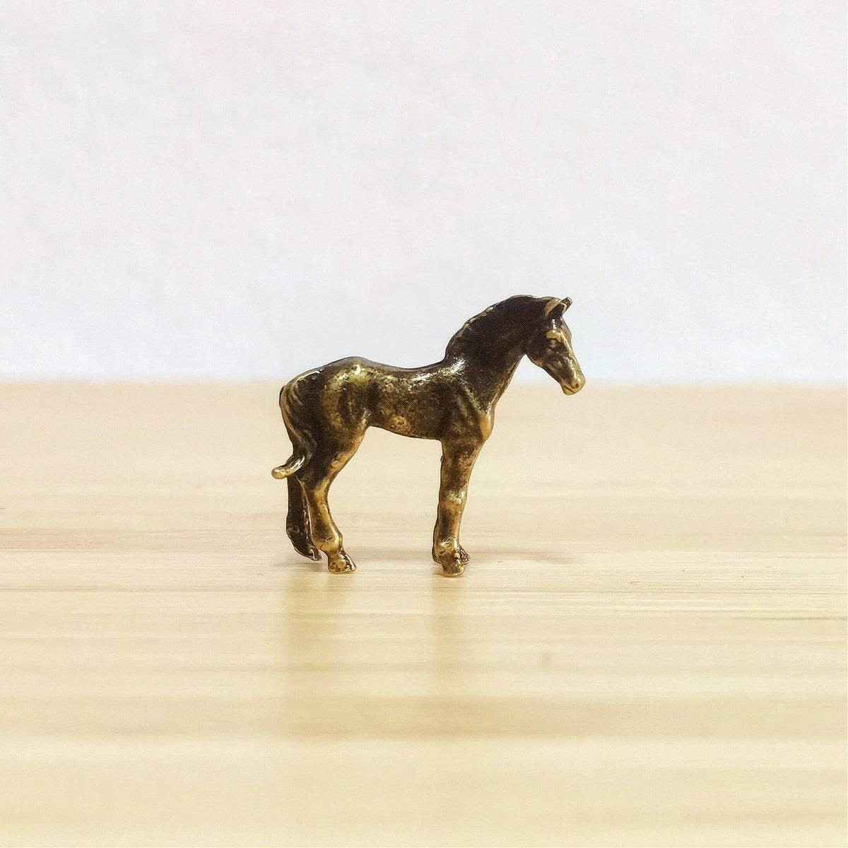 Wanderer's Path Brass Horse Talisman Set – Symbols of Freedom, Mystical Spirit Journey Figurines
