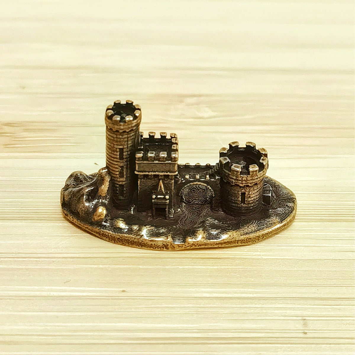 Castle of the Hidden Realm – Antique Brass Castle Symbol of Protection, Sanctuary & Ancient Mystery