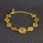 Sacred Sun Daisy Brass Bracelet – Mystical Floral Talisman of Joy, Renewal, Vitality & Positive Energy