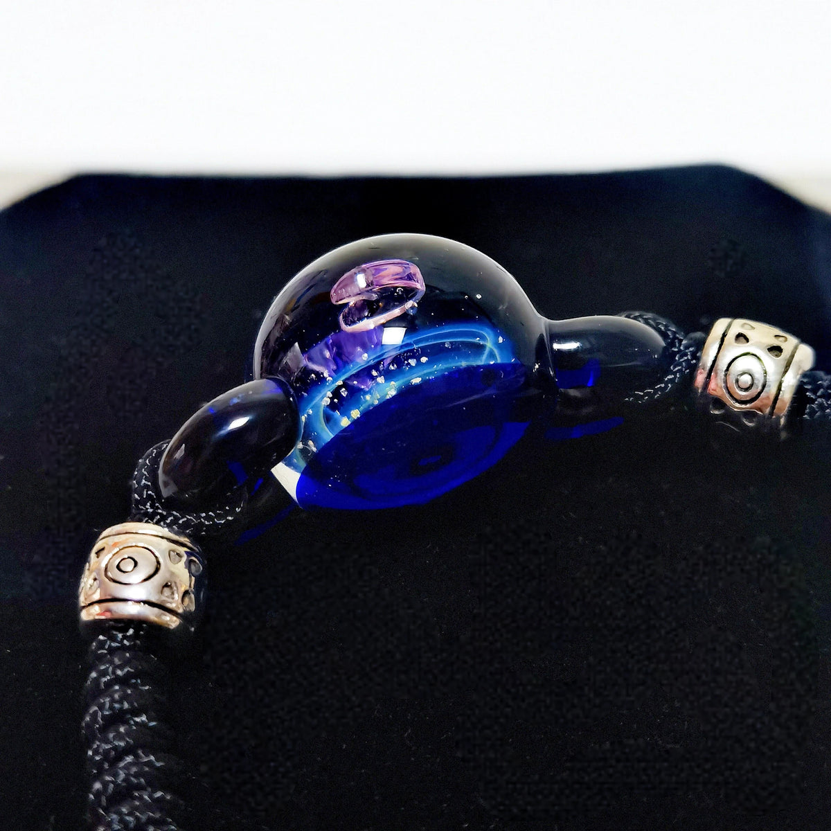 Moonlit Oracle – Celestial Galaxy Bracelet, Mystical Moon and Star Jewelry, Cosmic Talisman, Spiritual Gift