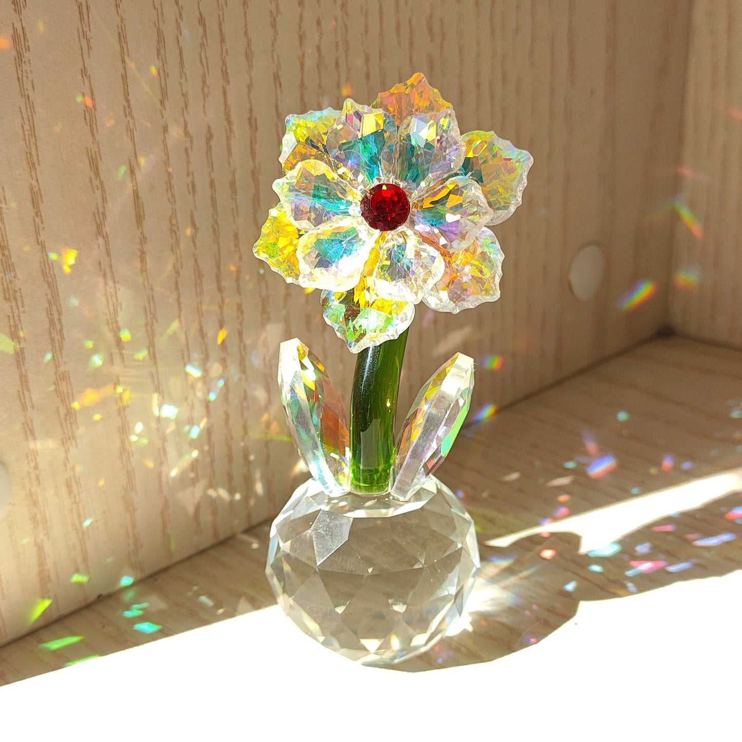 The Aura Bloom — Mystical Crystal Suncatcher
