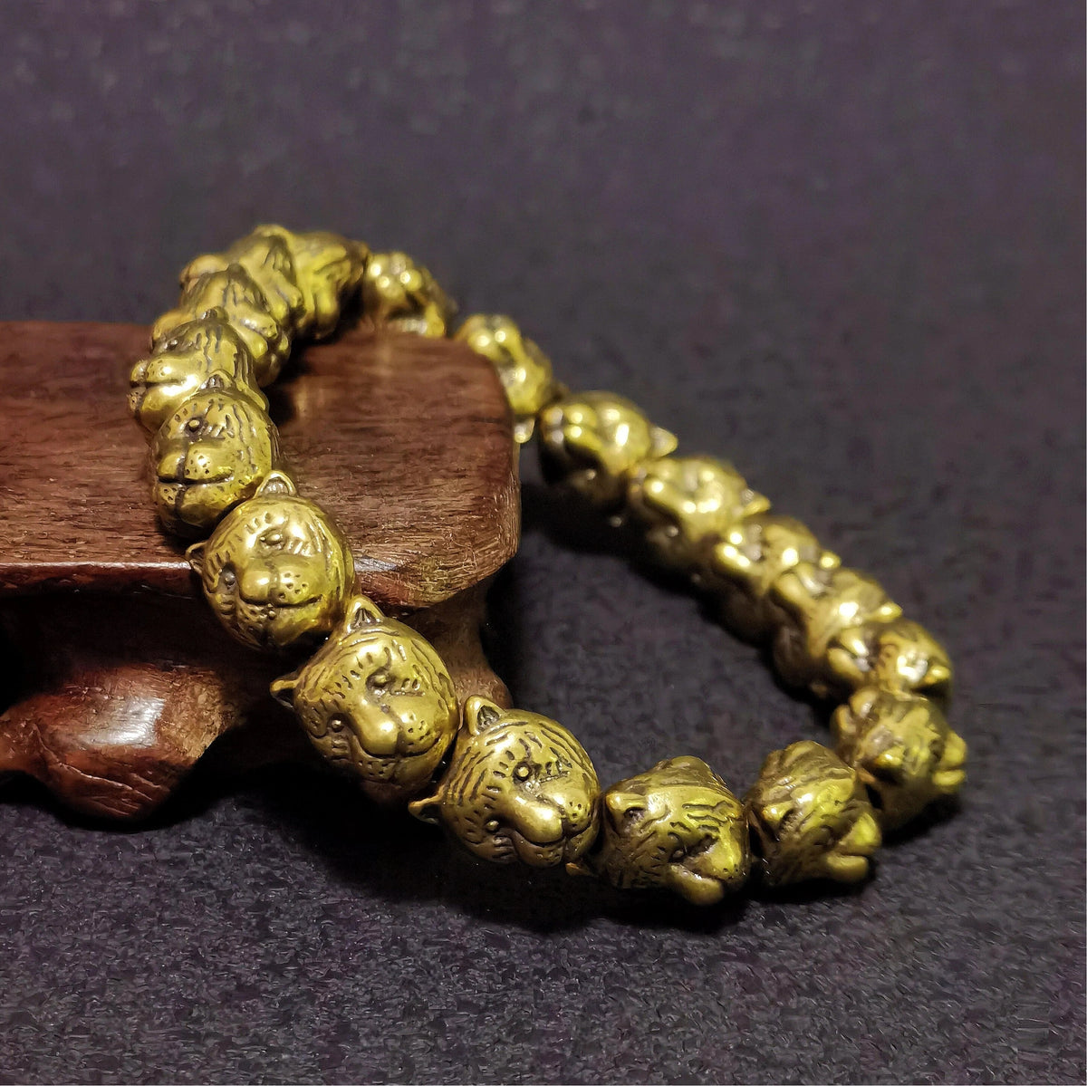 Circle of the Tiger Brass Bracelet – Mystical Talisman of Courage, Protection, Strength & Fearless Spirit