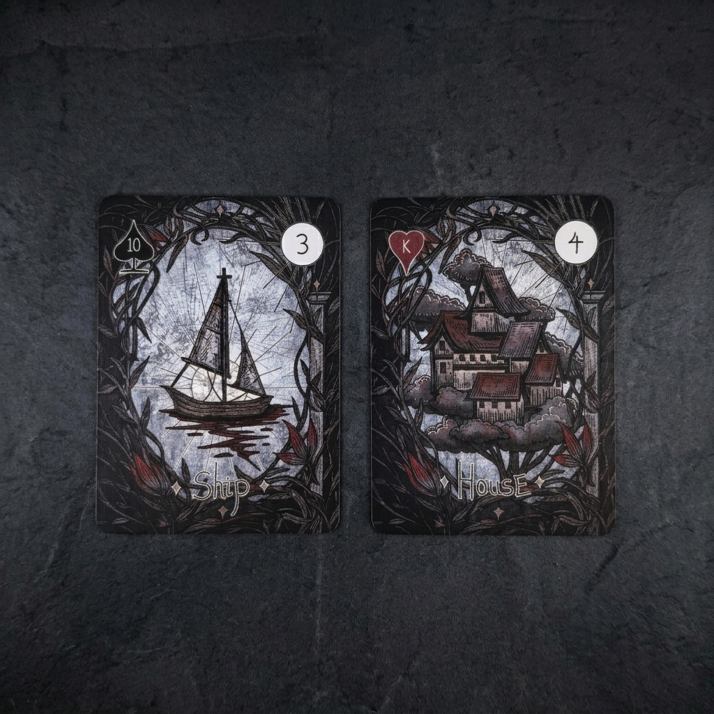 Elegy of Black Lichen Lenormand Deck