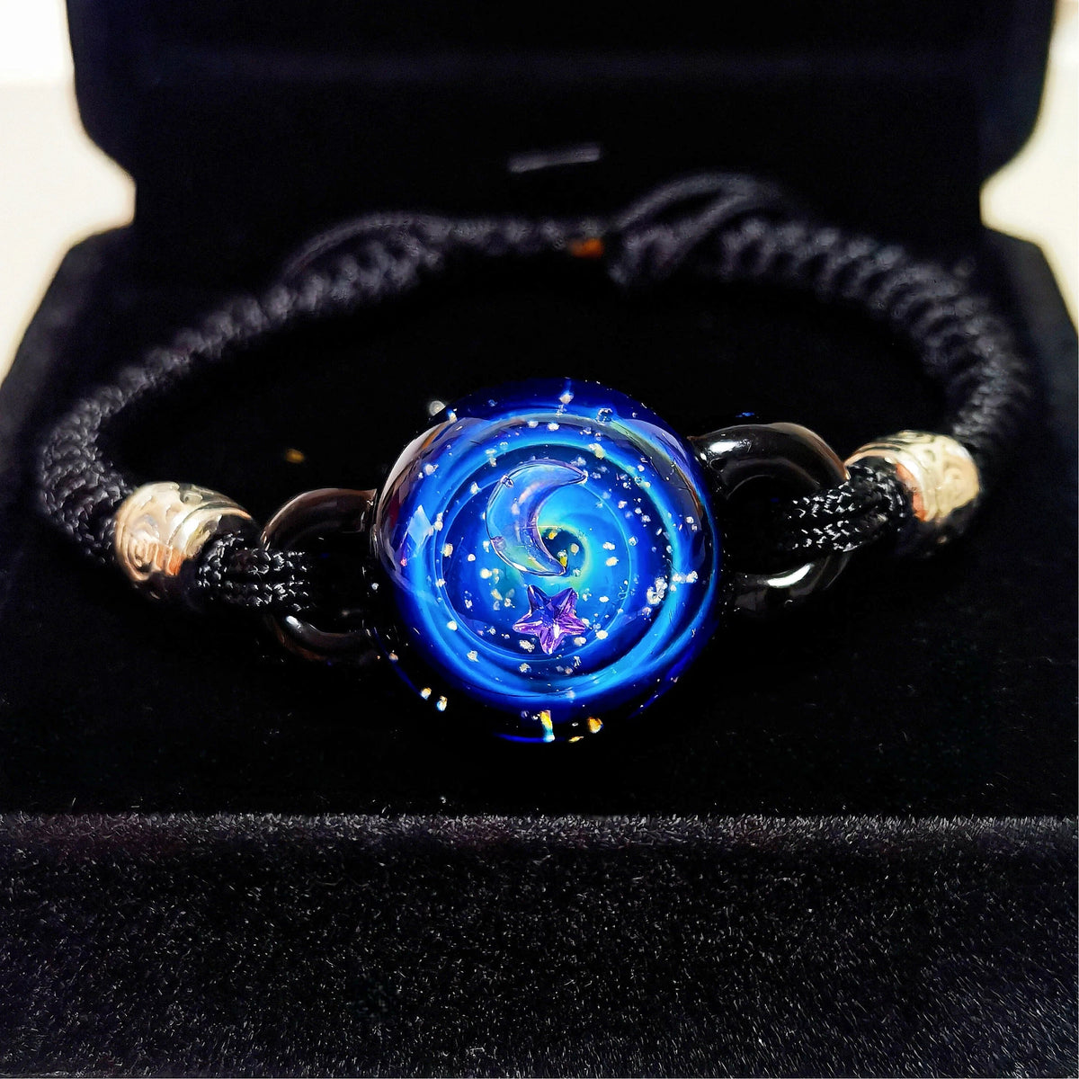 Lunar Prophecy – Celestial Galaxy Bracelet, Mystical Moon and Star Jewelry, Cosmic Talisman, Spiritual Gift