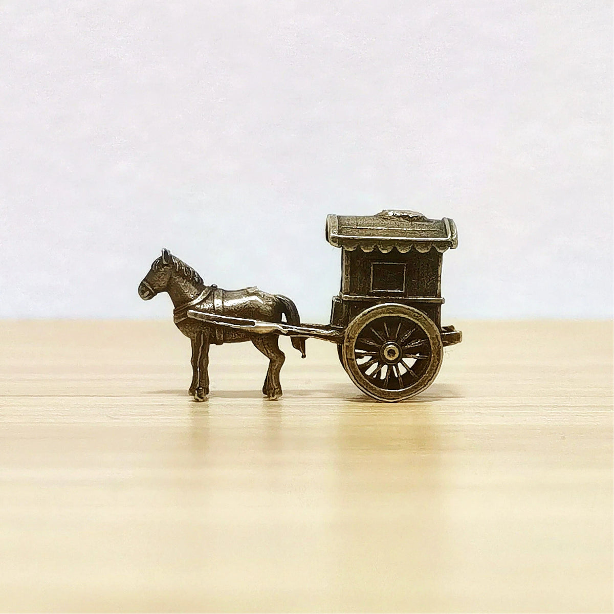 Carriage of Destiny – Antique Brass Horse Carriage Symbol of Life’s Journey, New Paths & Fortune
