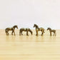 Wanderer's Path Brass Horse Talisman Set – Symbols of Freedom, Mystical Spirit Journey Figurines