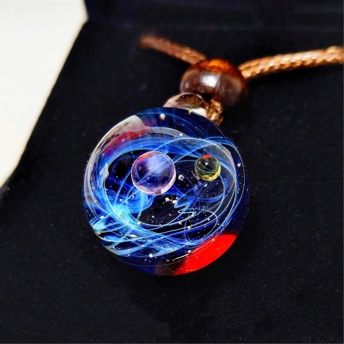 Celestial Bond – Mystical Galaxy Orb Necklace, Cosmic Talisman, Astral Planet Amulet Jewelry
