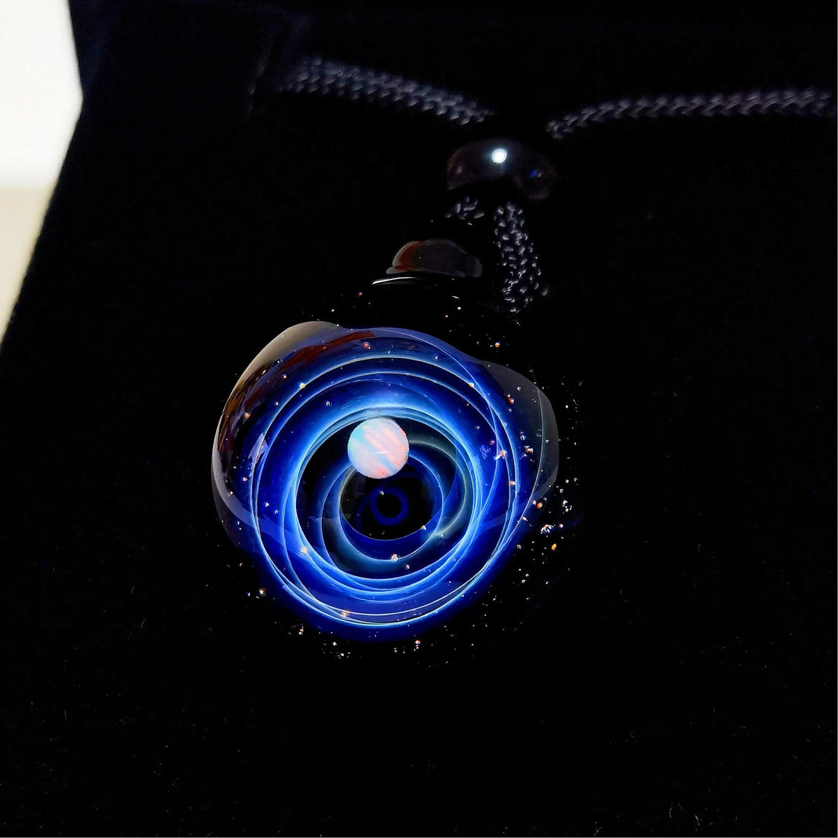 Celestial Vortex Talisman Necklace – Mystical Galaxy Orb Pendant, Cosmic Energy Amulet, Astral Jewelry