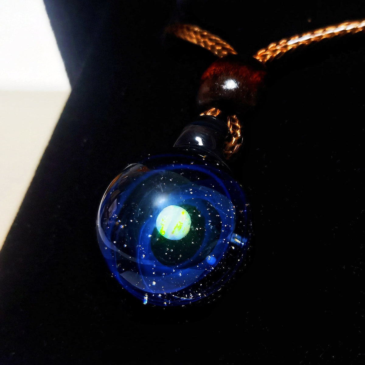 Astral Orbit Talisman Necklace – Celestial Galaxy Orb Pendant, Mystical Planet Amulet, Cosmic Jewelry