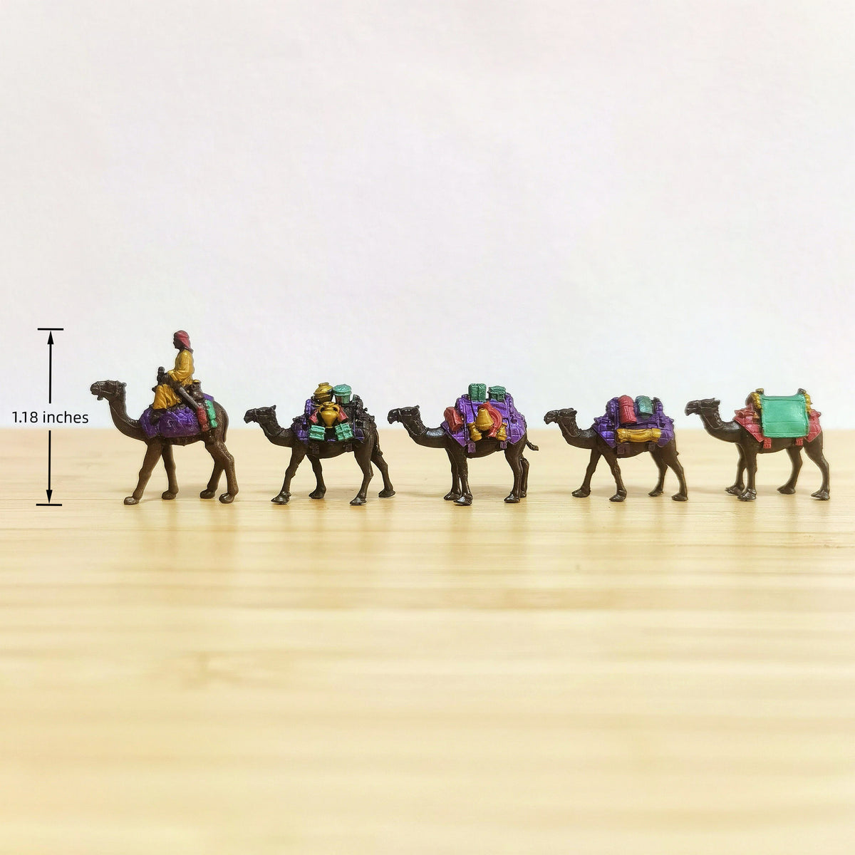 Caravan of the Hidden Path – Mystical Copper Camel Caravan Figurines, Ancient Desert Journey & Fortune Symbol