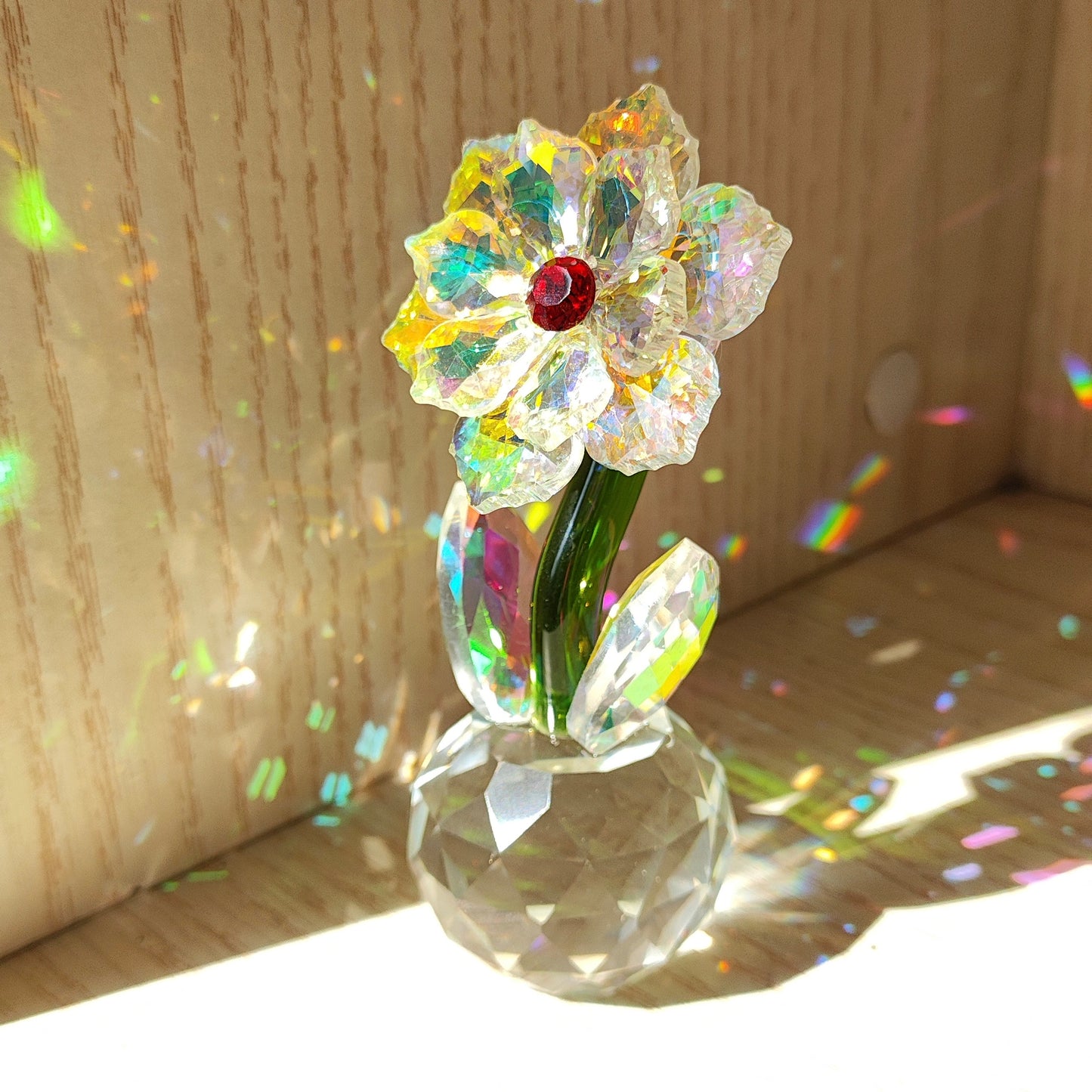 The Aura Bloom — Mystical Crystal Suncatcher