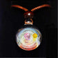 Celestial Oracle Galaxy Pendant Necklace – Mystical Moon, Stars & Planetary Orbit Talisman
