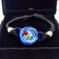 Moonlit Oracle – Celestial Galaxy Bracelet, Mystical Moon and Star Jewelry, Cosmic Talisman, Spiritual Gift