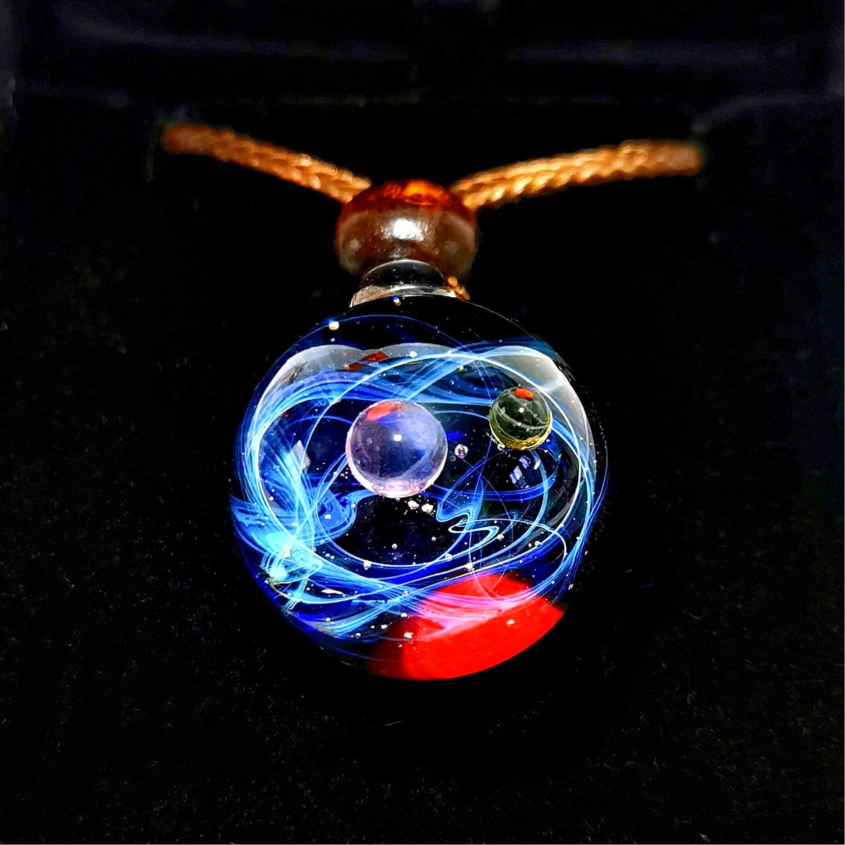 Celestial Bond – Mystical Galaxy Orb Necklace, Cosmic Talisman, Astral Planet Amulet Jewelry