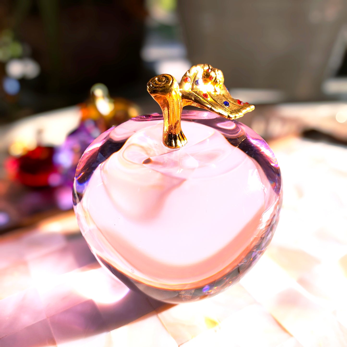 The Oracle Apple — Mystical Crystal Ornament