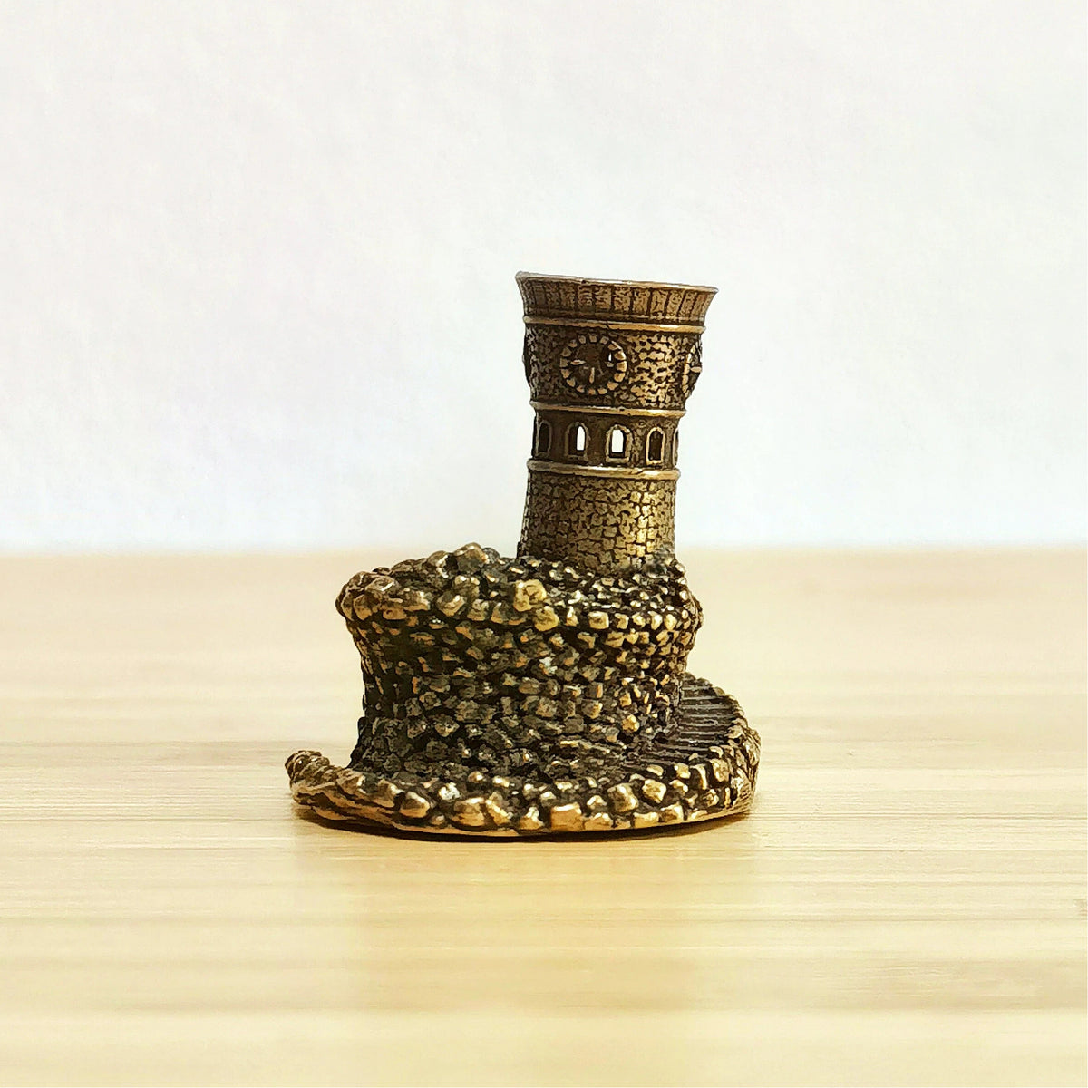 Beacon of the Hidden Path – Antique Brass Lighthouse Tower Symbol of Guidance, Protection & Inner Light