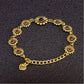 Sacred Sun Daisy Brass Bracelet – Mystical Floral Talisman of Joy, Renewal, Vitality & Positive Energy