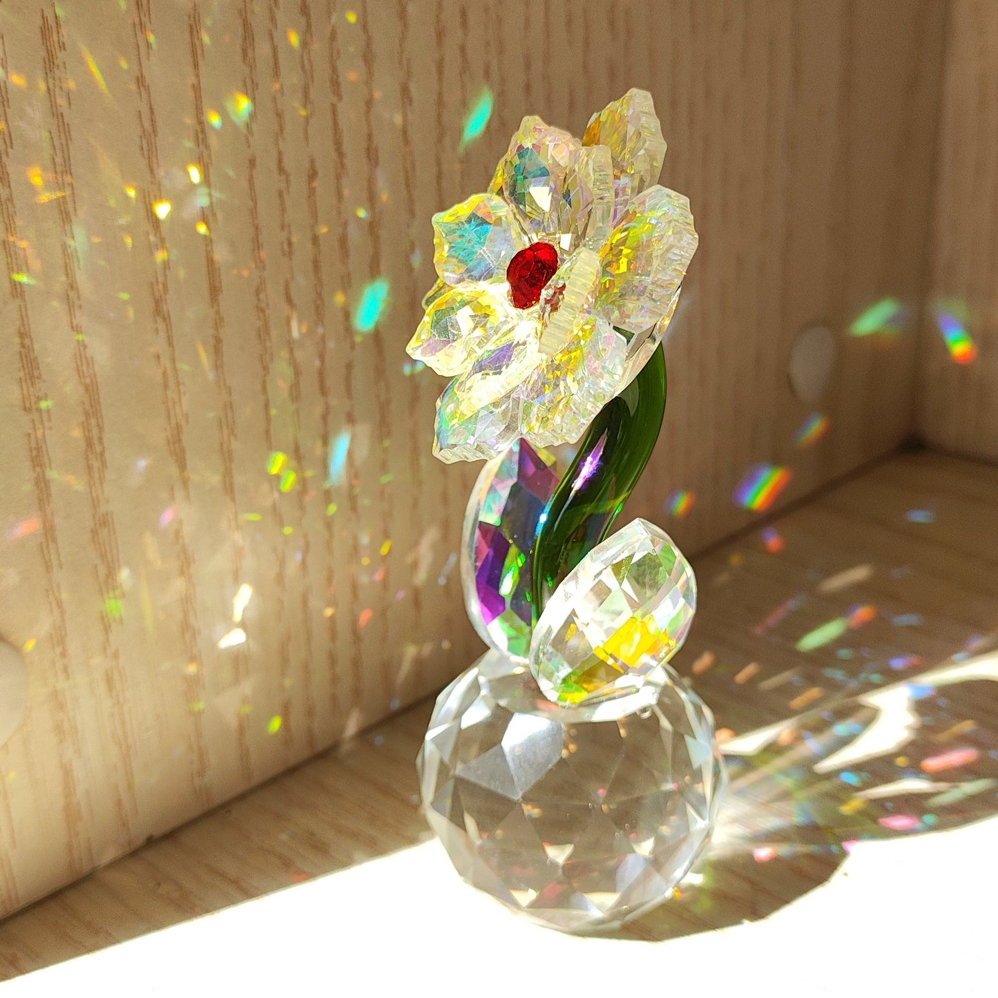 The Aura Bloom — Mystical Crystal Suncatcher