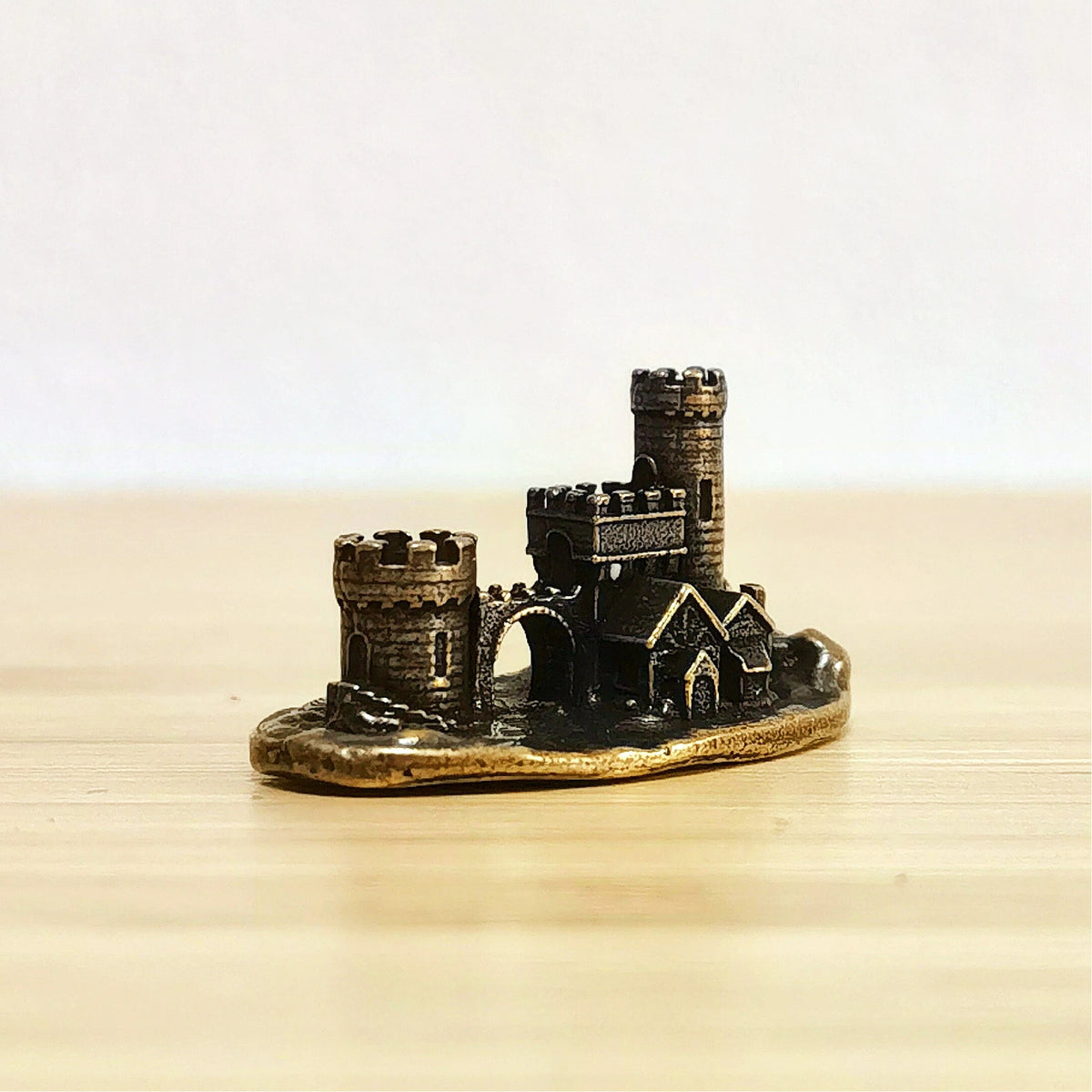 Castle of the Hidden Realm – Antique Brass Castle Symbol of Protection, Sanctuary & Ancient Mystery