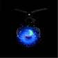 Cosmic Talisman Necklace – Celestial Galaxy Orb Pendant, Mystical Planet Amulet, Witchy Celestial Jewelry