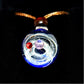 Astral Gateway Galaxy Necklace, Planet Glass Pendant, Celestial Amulet, Cosmic Witchy Jewelry, Mystical Talisman Gift