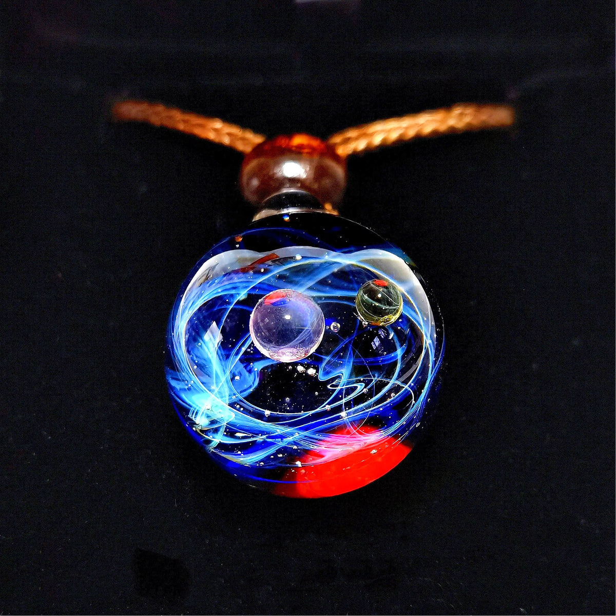 Celestial Bond – Mystical Galaxy Orb Necklace, Cosmic Talisman, Astral Planet Amulet Jewelry