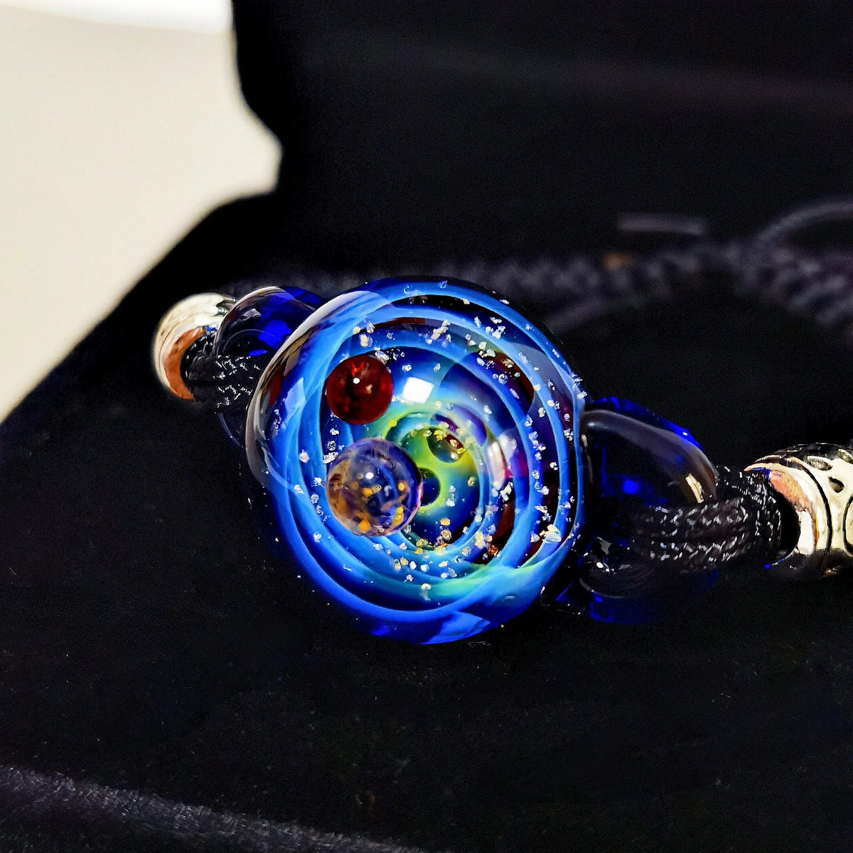 Moonlit Oracle – Celestial Galaxy Bracelet, Mystical Moon and Star Jewelry, Cosmic Talisman, Spiritual Gift