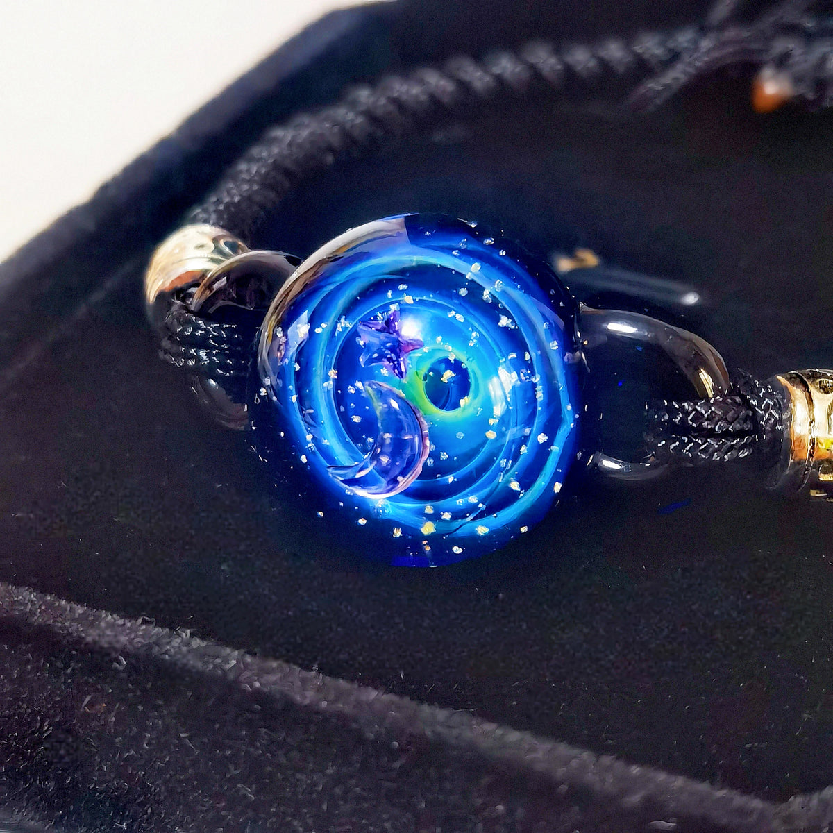 Lunar Prophecy – Celestial Galaxy Bracelet, Mystical Moon and Star Jewelry, Cosmic Talisman, Spiritual Gift