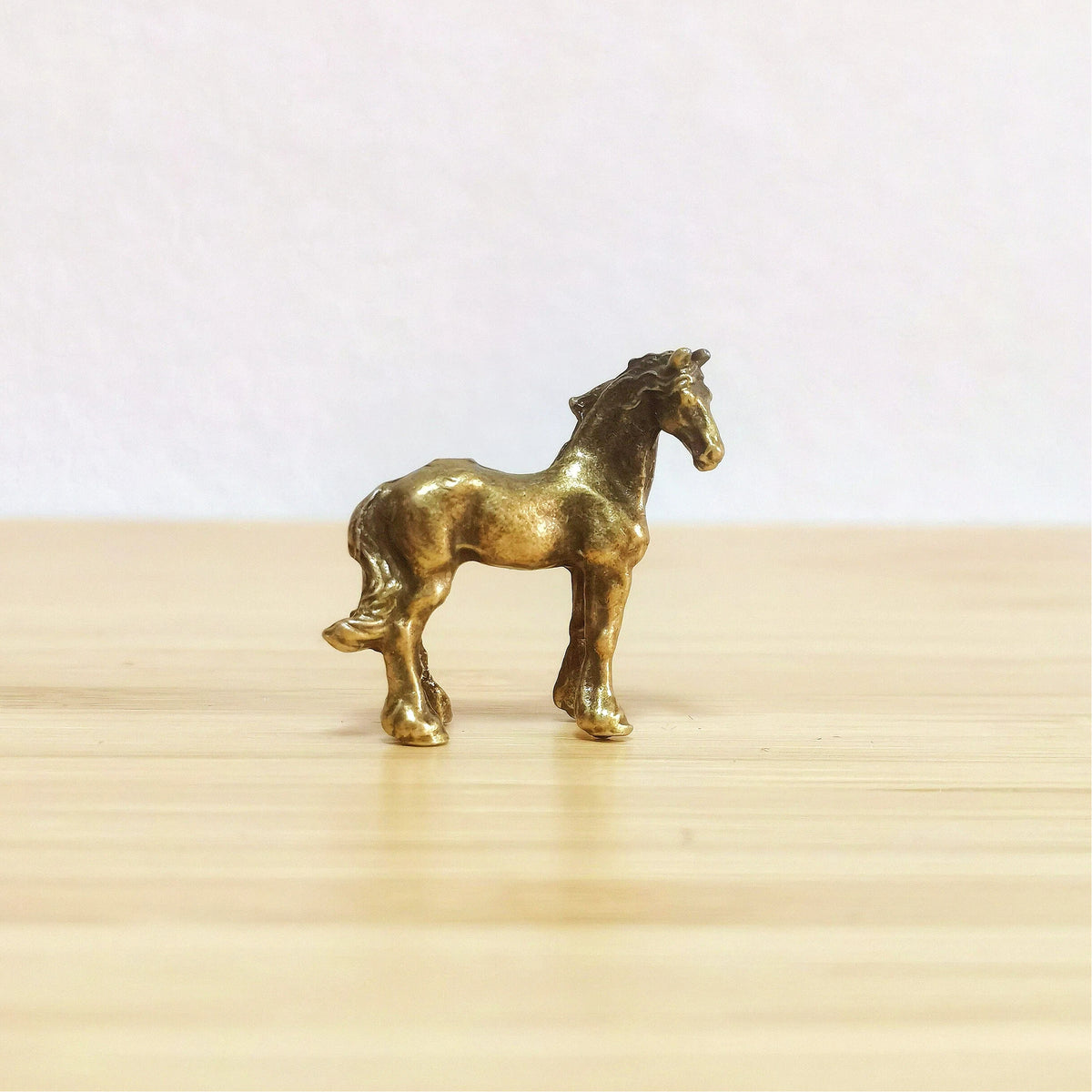 Wanderer's Path Brass Horse Talisman Set – Symbols of Freedom, Mystical Spirit Journey Figurines