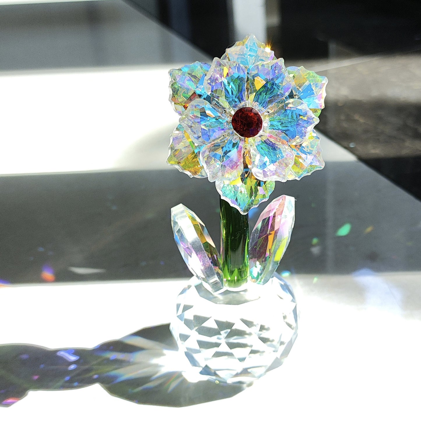 The Aura Bloom — Mystical Crystal Suncatcher