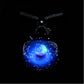 Cosmic Talisman Necklace – Celestial Galaxy Orb Pendant, Mystical Planet Amulet, Witchy Celestial Jewelry