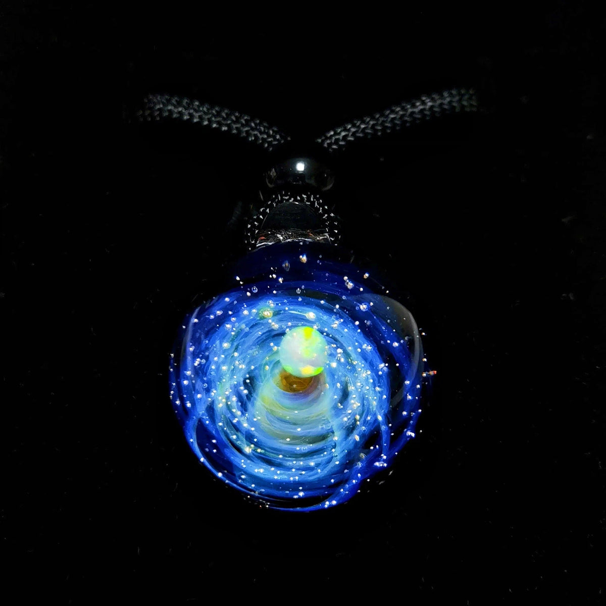 Celestial Galaxy Talisman Necklace – Mystical Cosmic Orb Pendant, Planet Amulet, Witchy Universe Jewelry