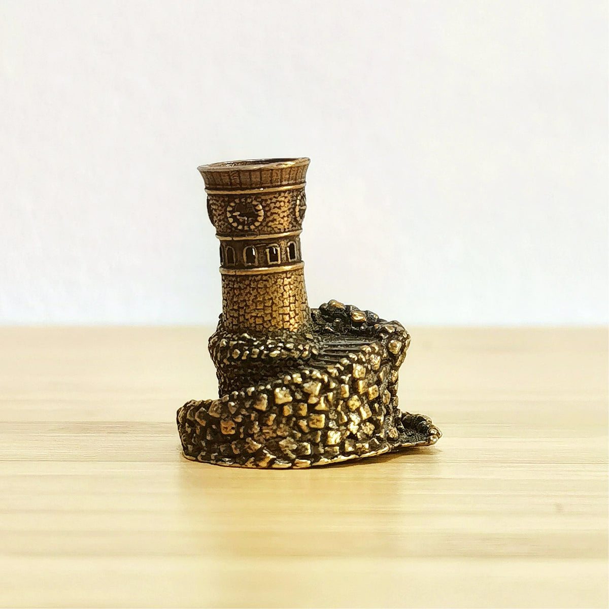 Beacon of the Hidden Path – Antique Brass Lighthouse Tower Symbol of Guidance, Protection & Inner Light