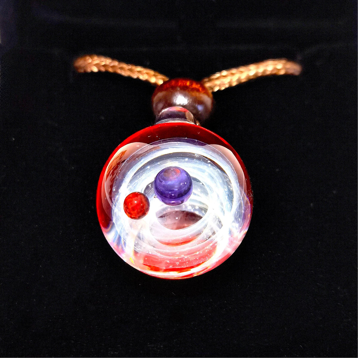 Cosmic Portal Galaxy Pendant Necklace – Astral Planets & Celestial Journey Talisman
