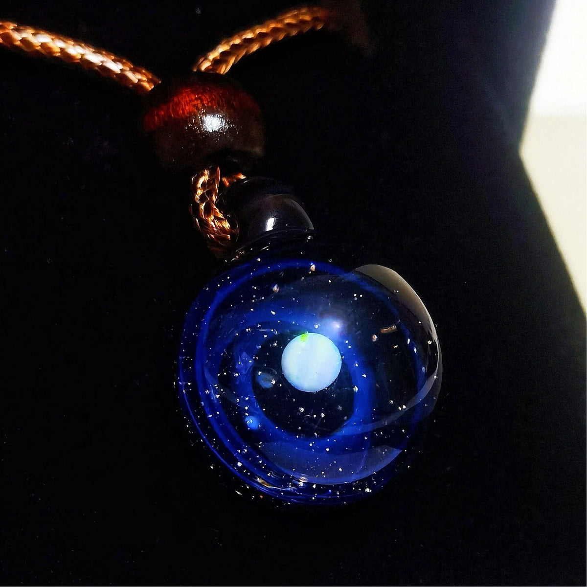 Astral Orbit Talisman Necklace – Celestial Galaxy Orb Pendant, Mystical Planet Amulet, Cosmic Jewelry