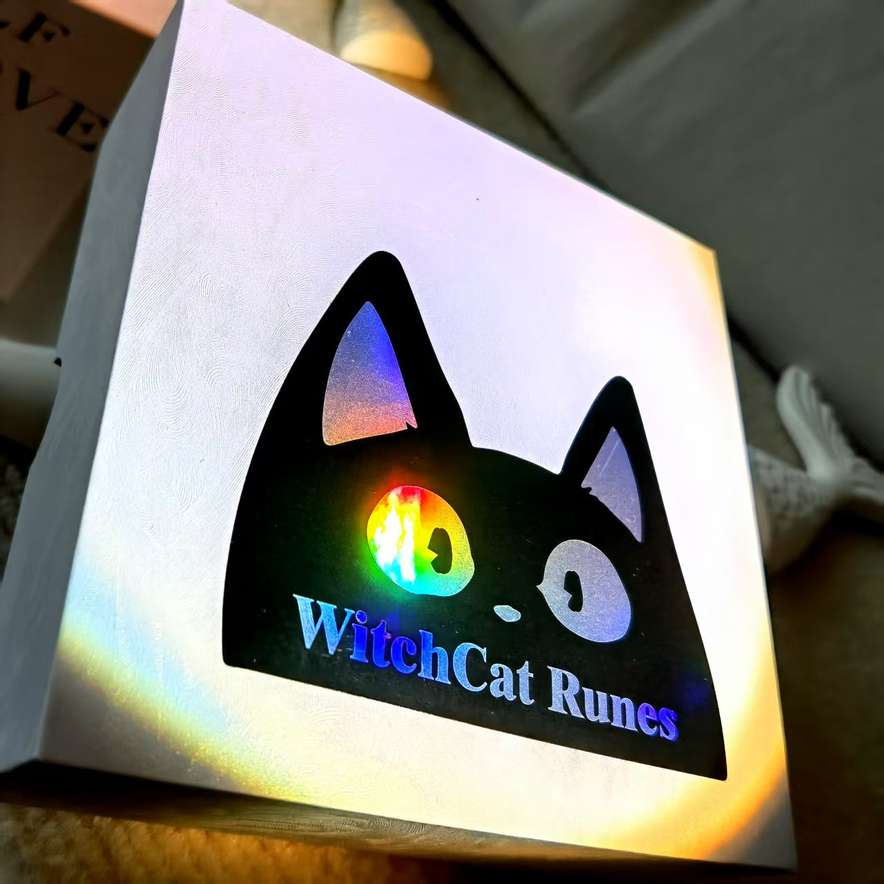 Witch Cat Tiger’s Eye Rune Set