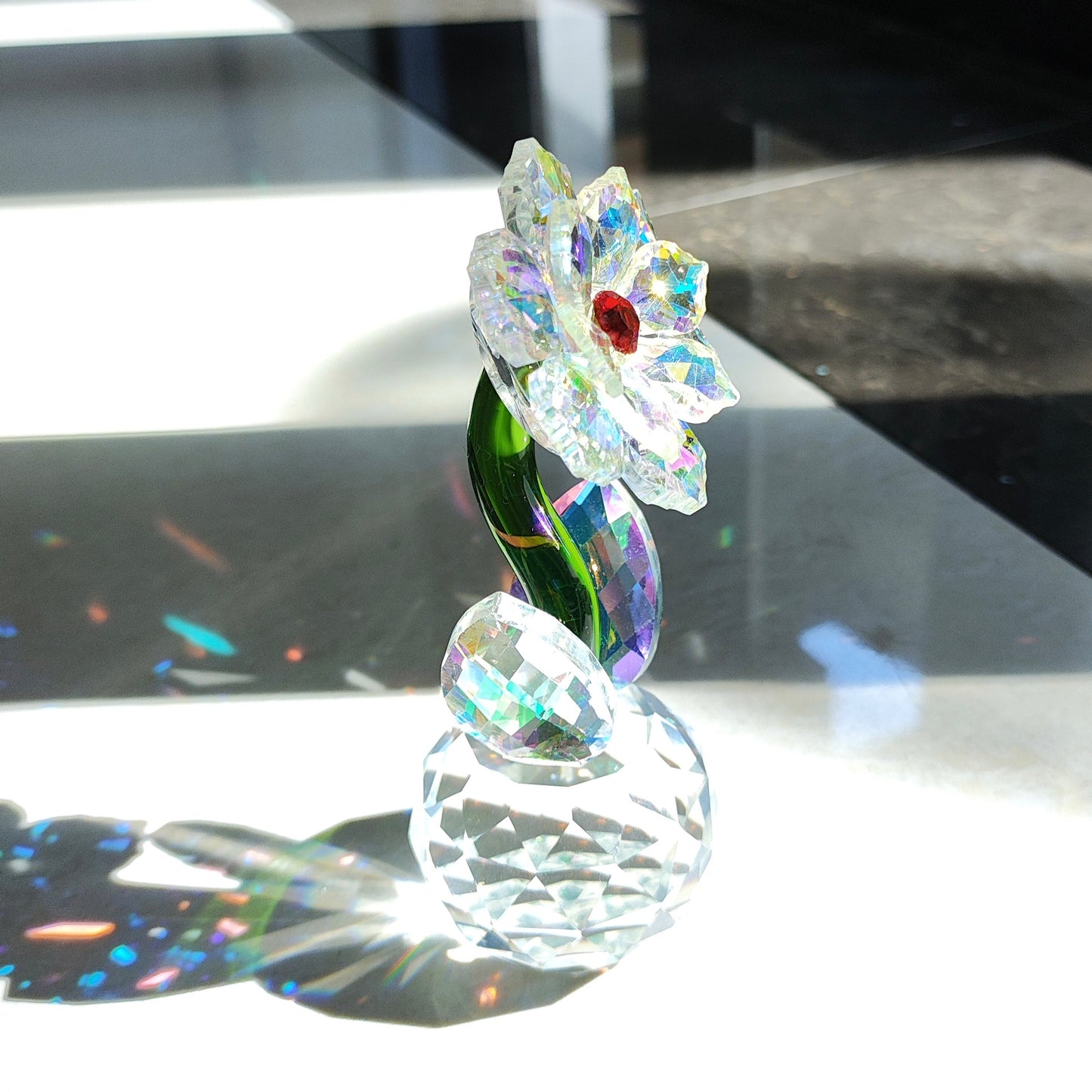 The Aura Bloom — Mystical Crystal Suncatcher