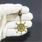 Helm of Destiny Brass Ship Wheel Necklace – Mystical Symbol of Guidance, Direction & Life’s Journey