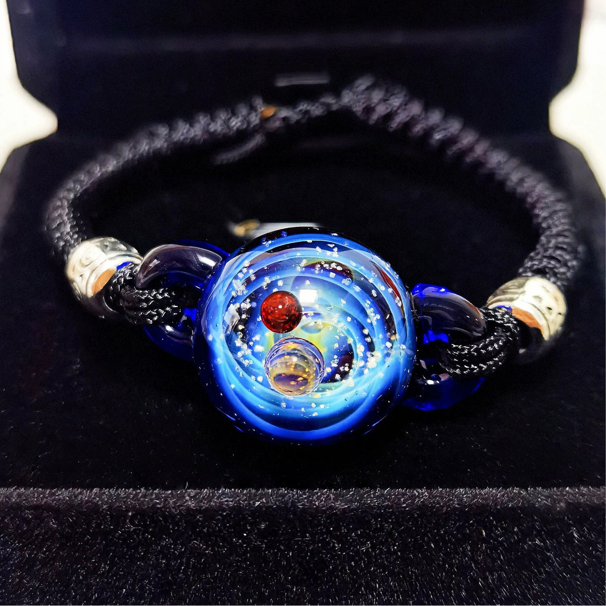 Lunar Prophecy – Celestial Galaxy Bracelet, Mystical Moon and Star Jewelry, Cosmic Talisman, Spiritual Gift