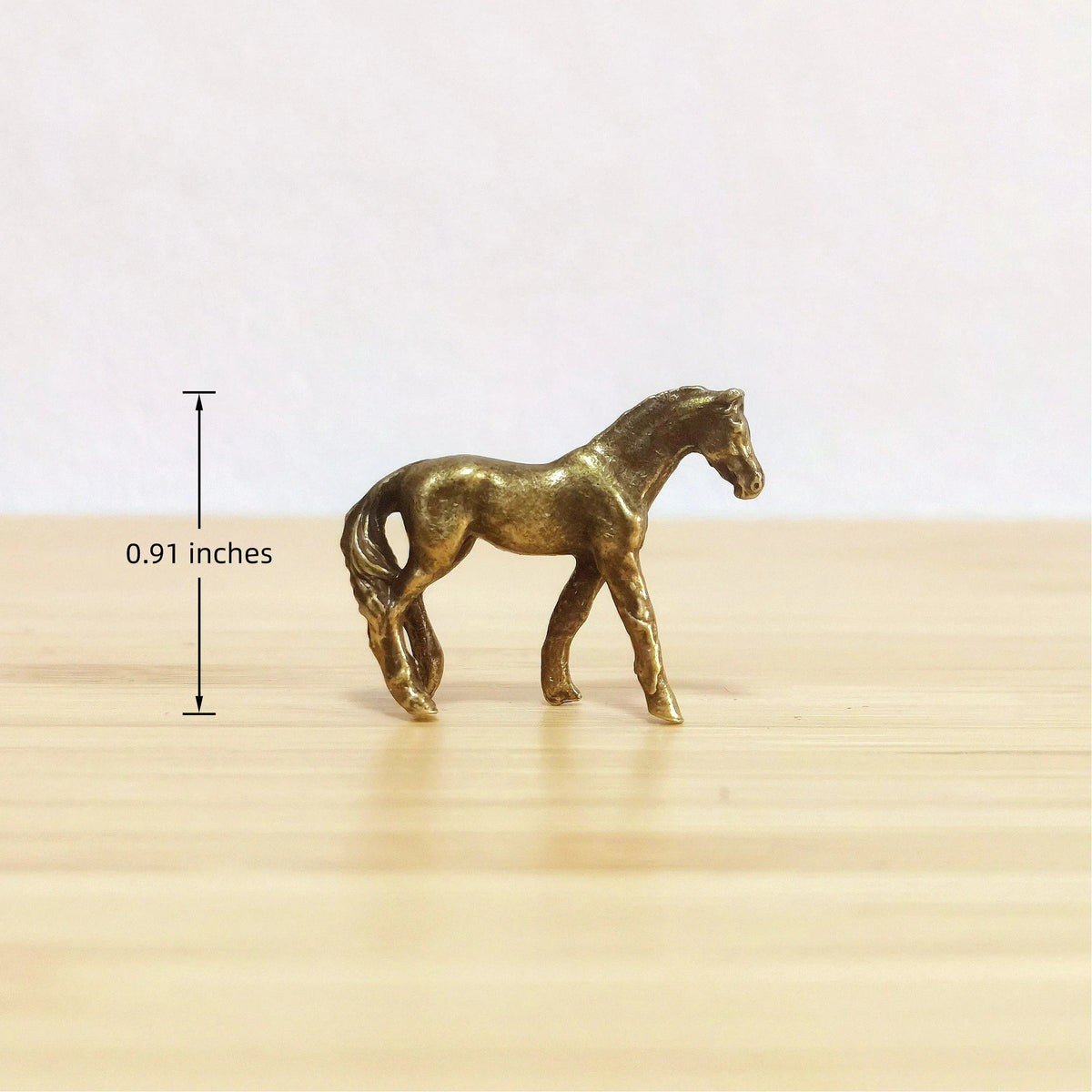 Wanderer's Path Brass Horse Talisman Set – Symbols of Freedom, Mystical Spirit Journey Figurines