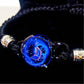 Celestial Orbit Bracelet, Mystical Galaxy Glass Jewelry, Moon and Planet Talisman, Cosmic Amulet, Witchy Celestial Gift