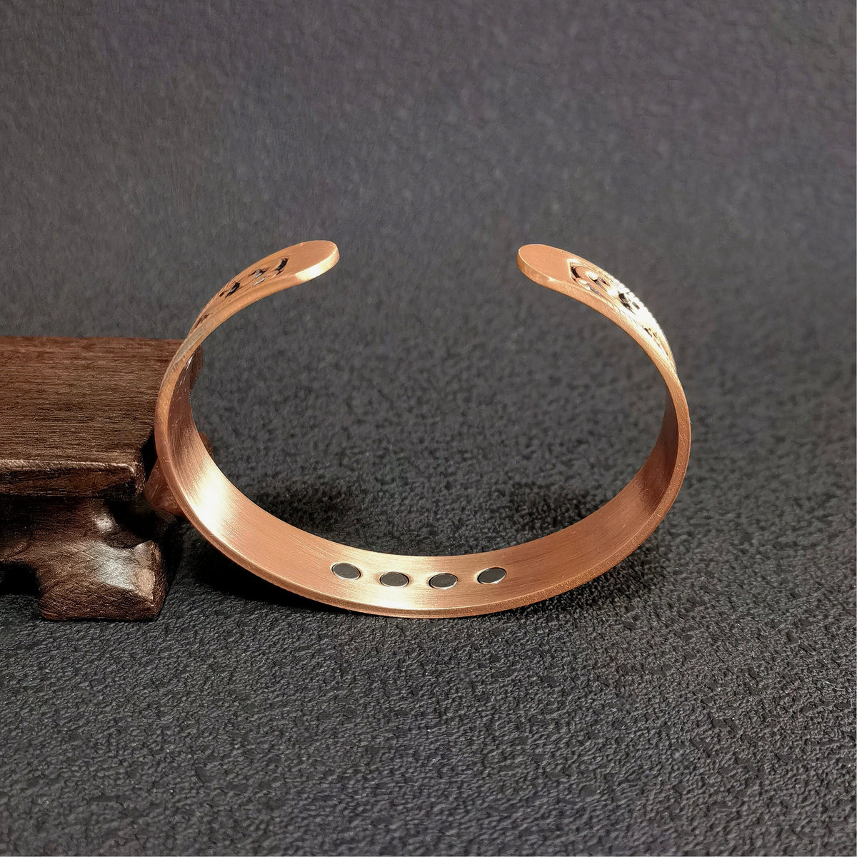 Mystic Copper Cuff Bracelet, Vintage Talisman Jewelry, Engraved Scrollwork Amulet, Boho Witchy Bracelet, Spiritual Gift
