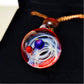 Celestial Bond – Mystical Galaxy Orb Necklace, Cosmic Talisman, Astral Planet Amulet Jewelry