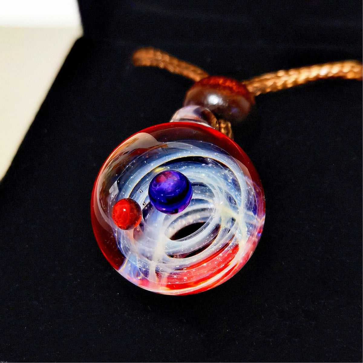 Celestial Bond – Mystical Galaxy Orb Necklace, Cosmic Talisman, Astral Planet Amulet Jewelry