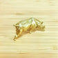 Mystic Brass Rhino – Symbol of Strength, Protection, Grounding & Resilience