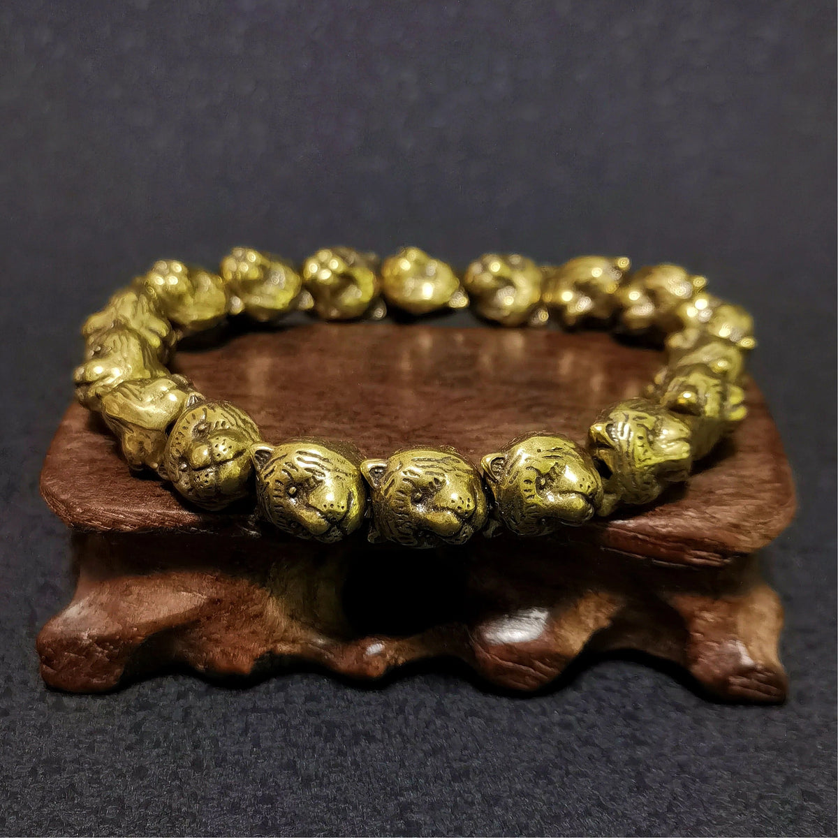 Circle of the Tiger Brass Bracelet – Mystical Talisman of Courage, Protection, Strength & Fearless Spirit