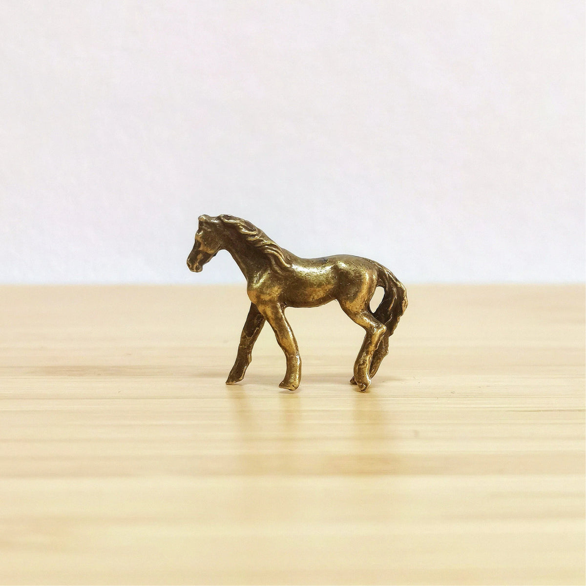 Wanderer's Path Brass Horse Talisman Set – Symbols of Freedom, Mystical Spirit Journey Figurines