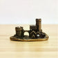 Castle of the Hidden Realm – Antique Brass Castle Symbol of Protection, Sanctuary & Ancient Mystery